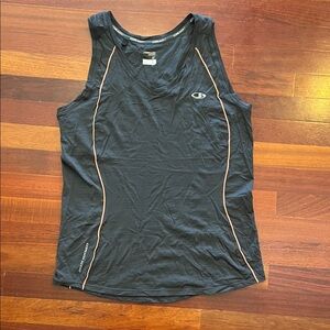 Womens XL Icebreaker Merino Wool GT V neck Racerback Top